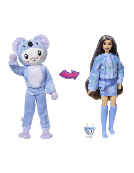 MTHRK26,Barbie Papusa Barbie Cutie Reveal Iepuras Urs Koala