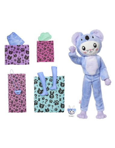 MTHRK26,Barbie Papusa Barbie Cutie Reveal Iepuras Urs Koala