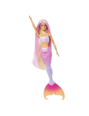 MTHRP97,Barbie Color Change Papusa Sirena Cu Par Roz