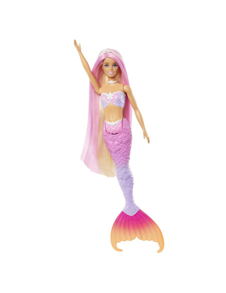 MTHRP97,Barbie Color Change Papusa Sirena Cu Par Roz
