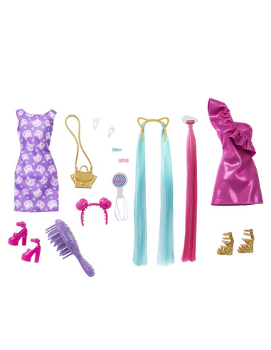 MTJDC85,Barbie Papusa Barbie Fun And Fancy Hair