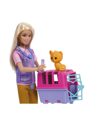 MTHRG50,Barbie You Can Be Set Papusa Cu Doua Animalute Din Jungla