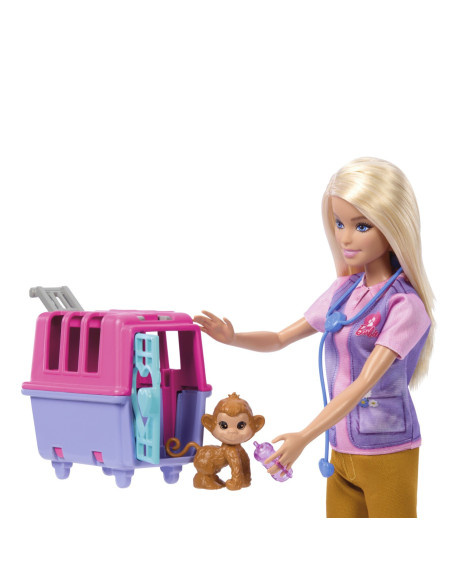 MTHRG50,Barbie You Can Be Set Papusa Cu Doua Animalute Din Jungla