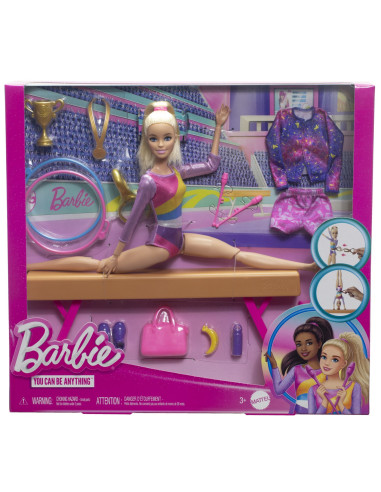 MTHRG52,Barbie Papusa Barbie You Can Be Gimnasta Blonda