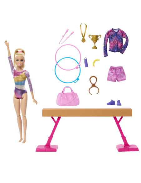 MTHRG52,Barbie Papusa Barbie You Can Be Gimnasta Blonda