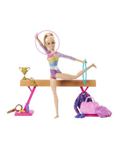 MTHRG52,Barbie Papusa Barbie You Can Be Gimnasta Blonda