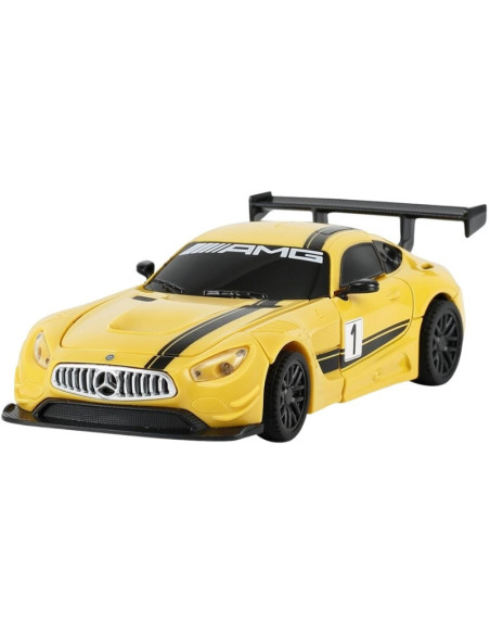 Ras62300_Galben,Masinuta Metalica Convertibila Mercedes Benz Gt3 Galbena Cu Scara 1 La 32