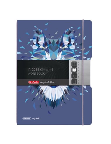 Caiet My.book flex A5, 40 file, 80 g/mp, dictando, Motiv Wild animals, Wolf