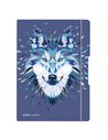 Caiet My.book flex A5, 40 file, 80 g/mp, dictando, Motiv Wild animals, Wolf