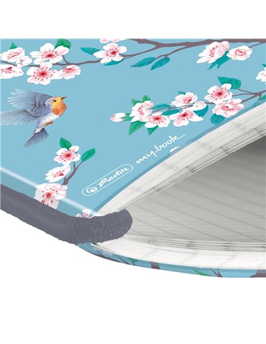 Caiet My.book flex A5, 40 file, 80 g/mp, matematica, Motiv Ladylike birds