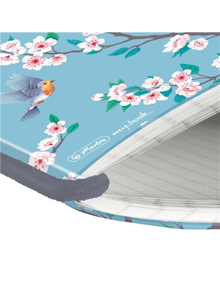 Caiet My.book flex A5, 40 file, 80 g/mp, matematica, Motiv Ladylike birds
