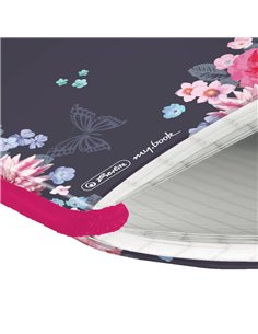 Caiet My.book flex A5, 40 file, 80 g/mp, matematica, Motiv Ladylike flowers 2