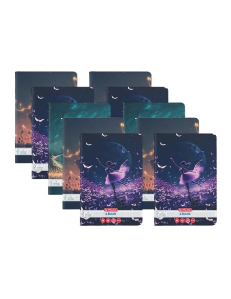 Set 10 x Caiet Matematica Herlitz A5, 48 file, 70g/mp, Motiv balerina Set 10 x Caiet Matematica Herlitz A5, 48 file, 70g/mp, Motiv balerina