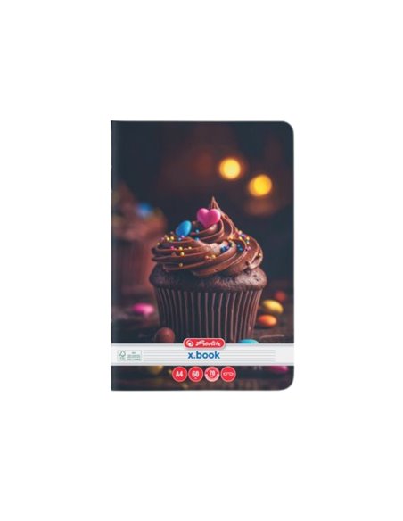 Set 5 x Caiet Dictando Herlitz A4, 48 file, 70g/mp, Motiv cupcakes Set 5 x Caiet Dictando Herlitz A4, 48 file, 70g/mp, Motiv cupcakes