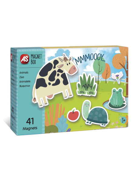 VV-1029-64036,Cutie Magnetica Animale Cu 41 De Piese