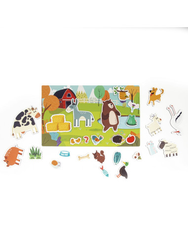 VV-1029-64036,Cutie Magnetica Animale Cu 41 De Piese