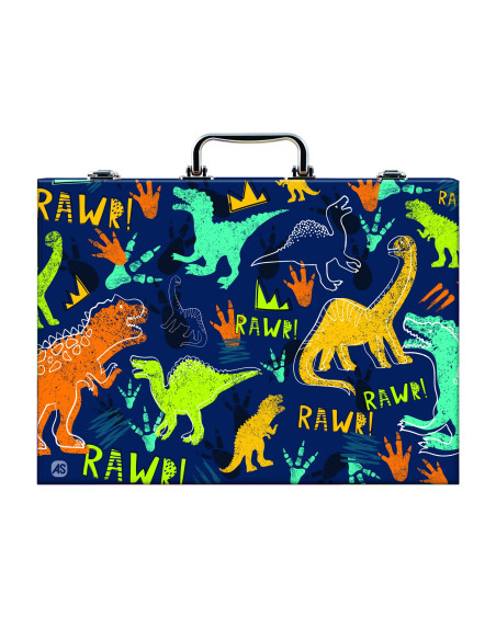 VV-1038-82052,Set De Desen Deluxe Cu 100 Accesorii Dinozaur
