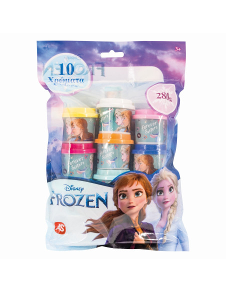 VV-1045-03598,10 Borcanase De Plastilina Frozen In Punga De Plastic