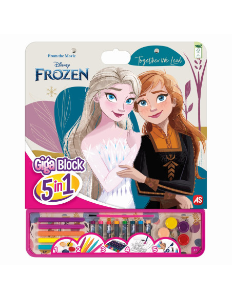 VV-1023-62750,Frozen Set Pentru Desen Giga Block 5 In 1