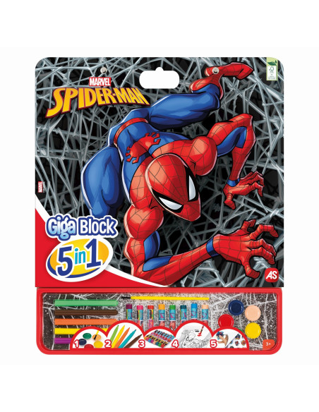 VV-1023-62752,Spider Man Set Pentru Desen Giga Block 5 In 1