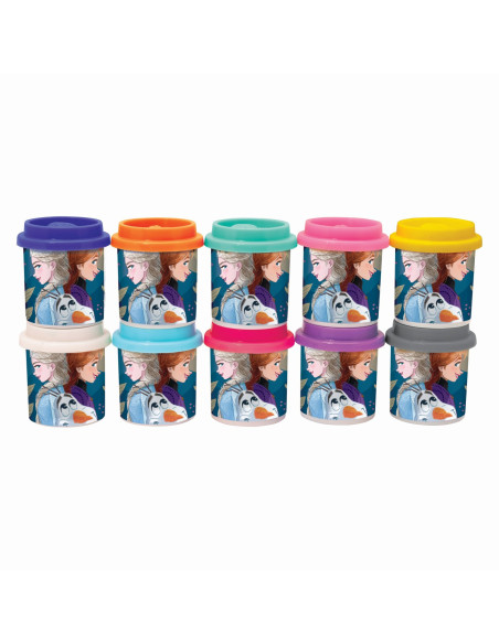VV-1045-03610,Set 10 Borcanase De Plastilina Frozen In Ambalaj De Carton