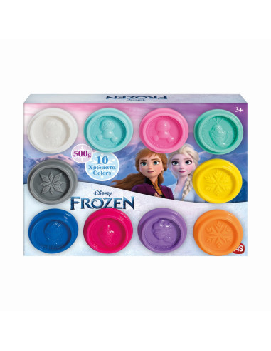 VV-1045-03610,Set 10 Borcanase De Plastilina Frozen In Ambalaj De Carton