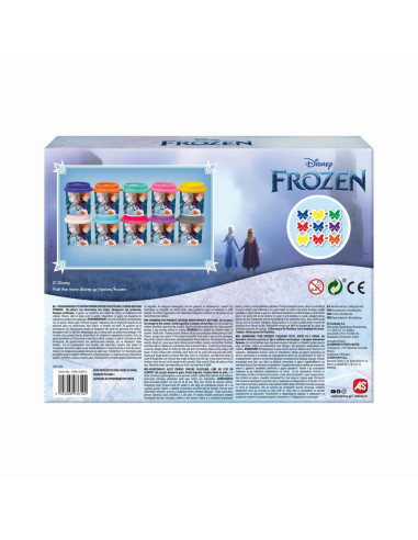 VV-1045-03610,Set 10 Borcanase De Plastilina Frozen In Ambalaj De Carton