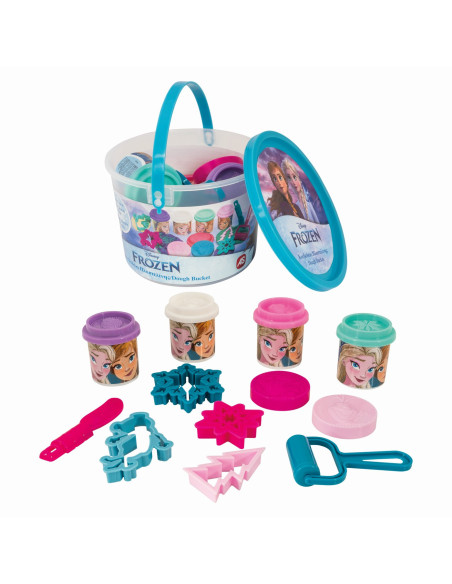 VV-1045-03602,Galetusa Cu 4 Borcanase De Plastilina Si Accesorii Frozen