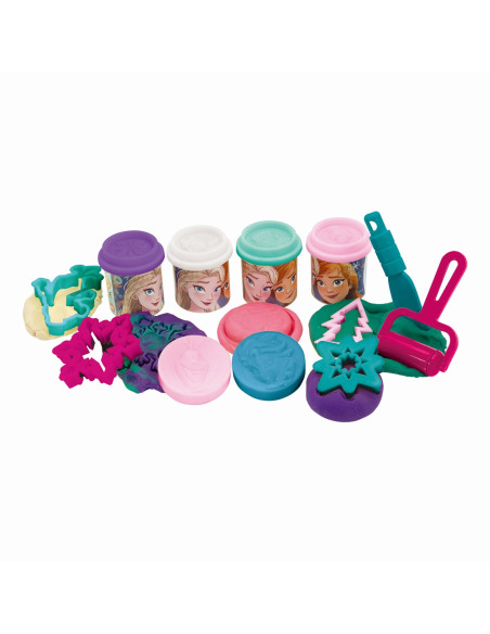 VV-1045-03602,Galetusa Cu 4 Borcanase De Plastilina Si Accesorii Frozen