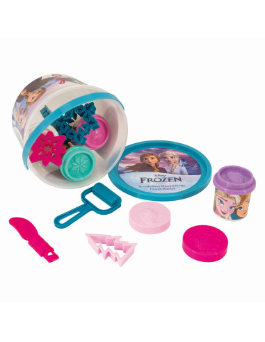 VV-1045-03602,Galetusa Cu 4 Borcanase De Plastilina Si Accesorii Frozen