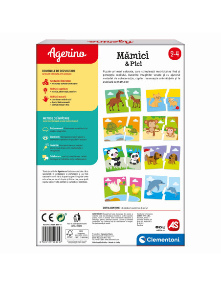 VV-1024-50845,Agerino Joc Educativ Mamici Si Pici