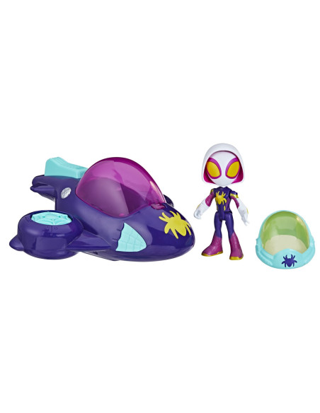 F6775_F7254,Spidey Prietenii Extraordinari Set Masinuta Si Figurina Ghost Spider