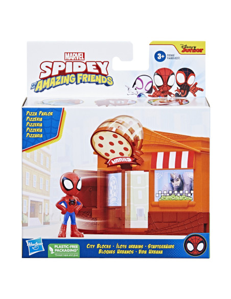 F6688_F8360,Spidey Prietenii Extraordinari City Bloks Set De Constructie Pizzerie