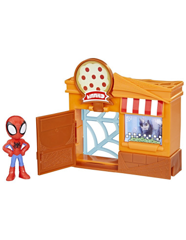 F6688_F8360,Spidey Prietenii Extraordinari City Bloks Set De Constructie Pizzerie