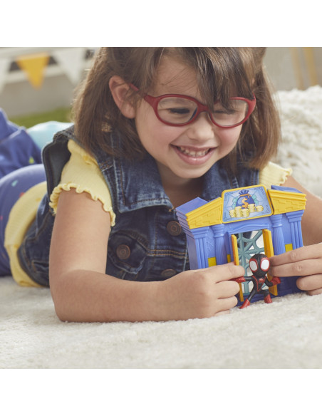 F6688_F8362,Spidey Prietenii Extraordinari City Bloks Set De Constructie Banca