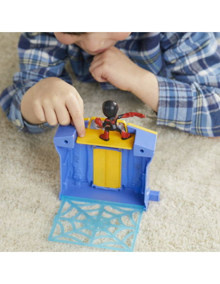 F6688_F8362,Spidey Prietenii Extraordinari City Bloks Set De Constructie Banca