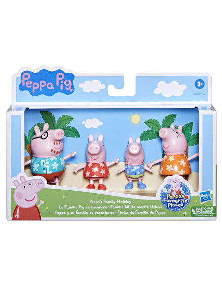 F2171_F8082,Peppa Pig Set Figurine Familia Pig In Vacanta