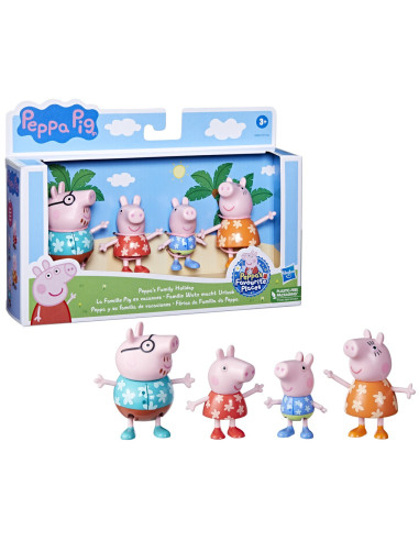 F2171_F8082,Peppa Pig Set Figurine Familia Pig In Vacanta