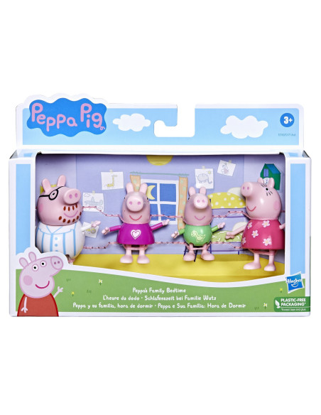 F2171_F2192,Peppa Pig Set Figurine Familia Pig Ora De Culcare