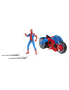 F6899,Spiderman Set Figurina Si Vehicul Web Blast Cycle