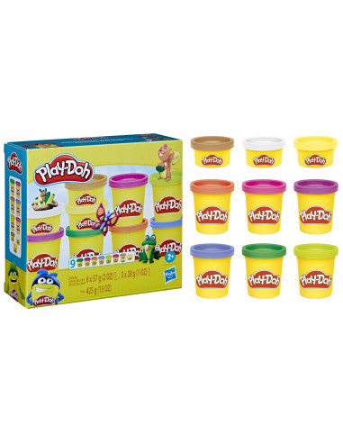 F7369,Play-doh Set 9 Cutii Plastelina
