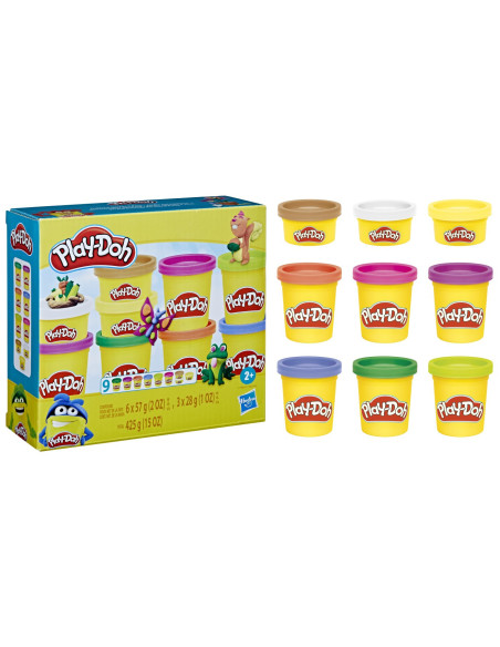 F7369,Play-doh Set 9 Cutii Plastelina