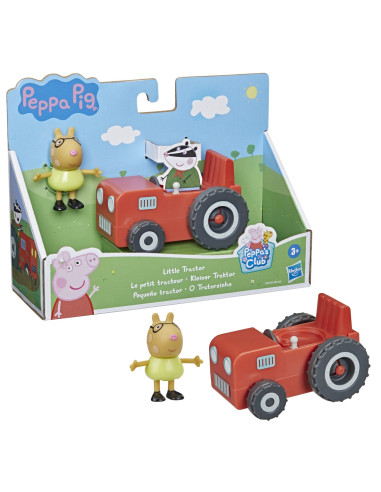 F2185_F4391,Peppa Pig Vehicul Cu Figurina Micul Tractor