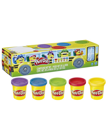 F7368,Play-doh Pachet De 5 Cutii Back To School