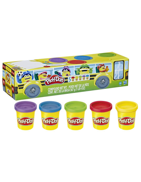 F7368,Play-doh Pachet De 5 Cutii Back To School
