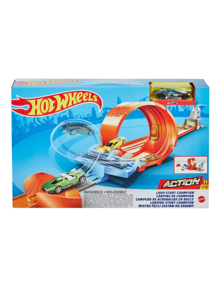 MTGBF81_GTV13,Hot Wheels Circuit Rapid Cu Lansator Pentru Cascadorii Si Masinuta Exclusiva