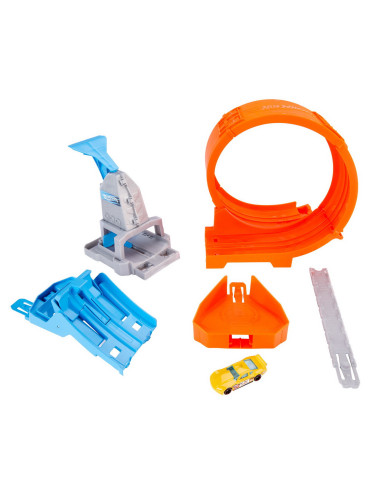 MTGBF81_GTV13,Hot Wheels Circuit Rapid Cu Lansator Pentru Cascadorii Si Masinuta Exclusiva