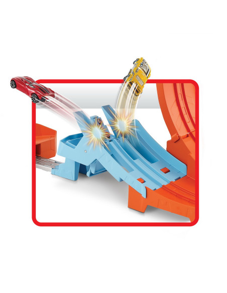 MTGBF81_GTV13,Hot Wheels Circuit Rapid Cu Lansator Pentru Cascadorii Si Masinuta Exclusiva