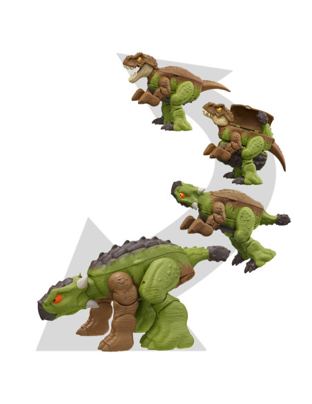 MTHLP05_HLP06,Jurassic World Fierce Changers Double Danger Dinozaur Transformabil Tyrannosaurus Rex Si Ankylosaurus Maro
