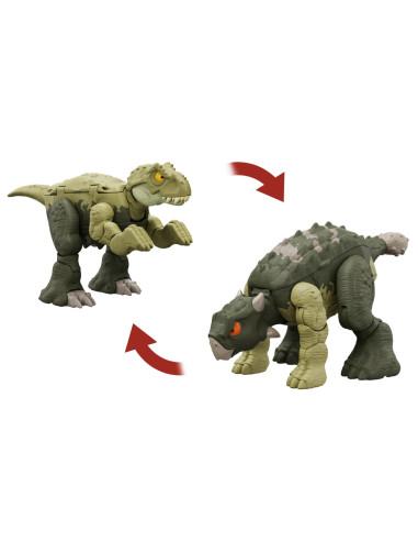 MTHLP05_HLP08,Jurassic World Fierce Changers Double Danger Dinozaur Transformabil Tyrannosaurus Rex Si Ankylosaurus Verde
